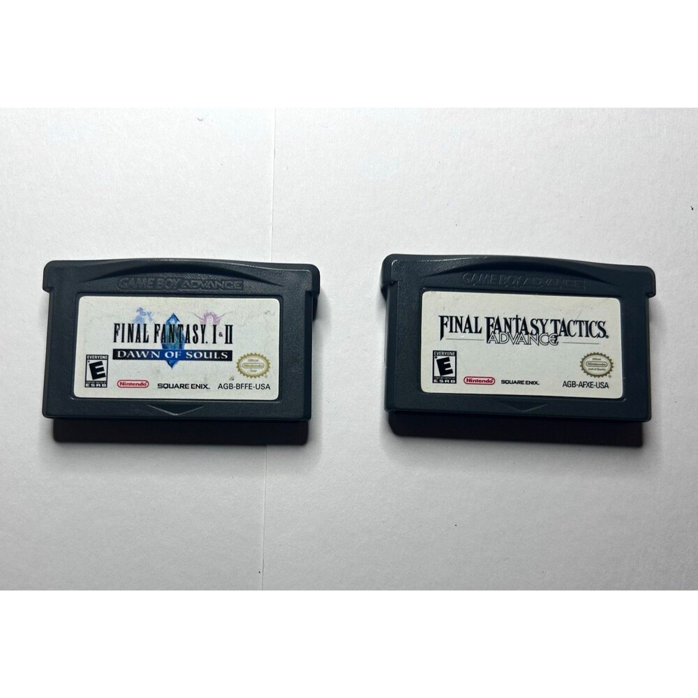Final Fantasy Tactics Advance & I-II Dawn of souls. Nintendo Game boy Advance.B6